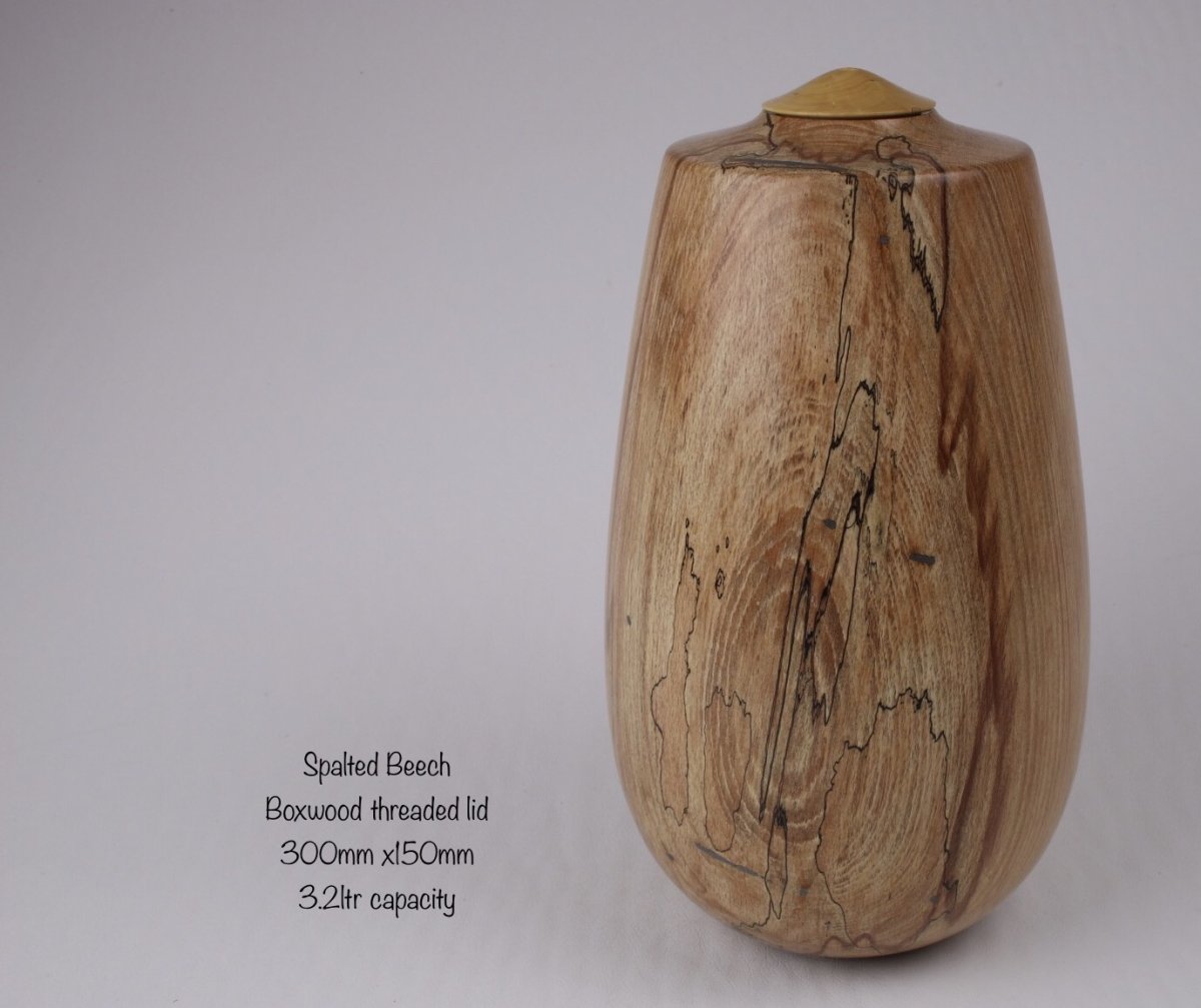 Spalted Beech and Boxwood.